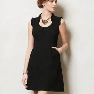 Anthropologie Tabitha Tea House Dress in Black